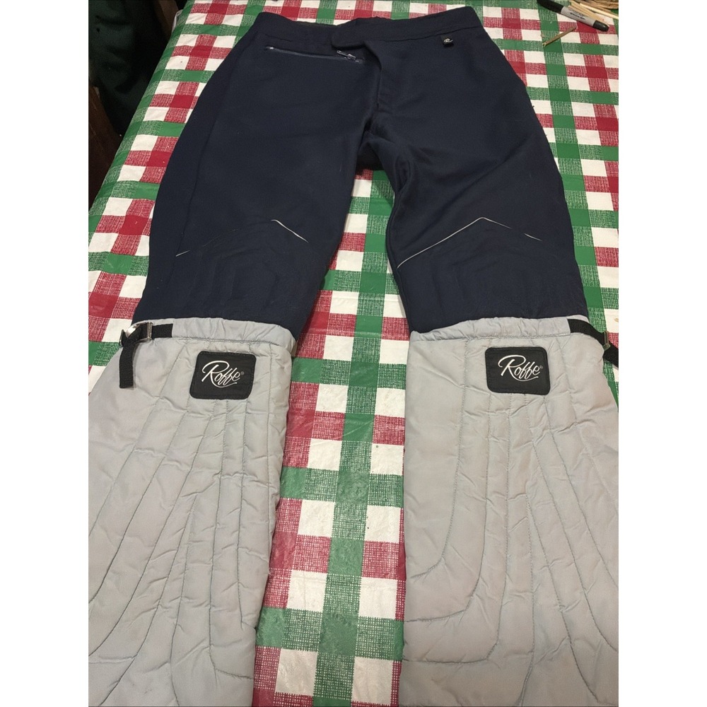VTG‎ Roffe Skiwear Snow Pants Black Mens sz 30x40 Wool Olympics style Union Made